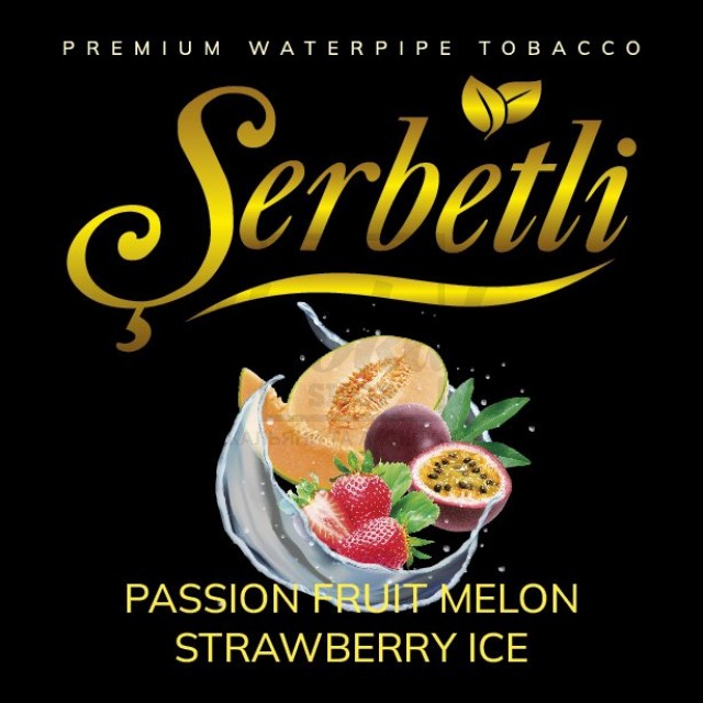 Тютюн Serbetli Passion Fruit Melon Strawberry Ice (Маракуя Диня Полуниця Лід) 100 гр Тютюн Serbetli Passion Fruit Melon Strawberry Ice (Маракуя Диня Полуниця Лід) 100 гр