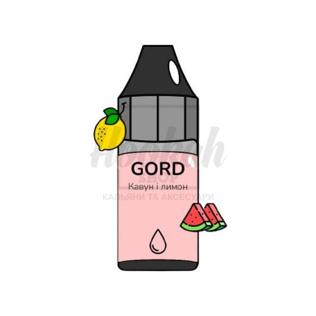 Рідина Gord Watermelon Lemon (Кавун Лимон) 30мл 5% Рідина Gord Watermelon Lemon (Кавун Лимон) 30мл 5%