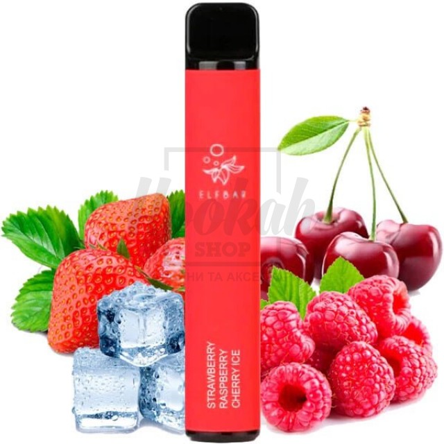 Електронна сигарета Elf Bar 1500 Strawberry Raspberry Cherry Ice (Полуниця Малина Вишня Лід) Електронна сигарета Elf Bar 1500 Strawberry Raspberry Cherry Ice (Полуниця Малина Вишня Лід)