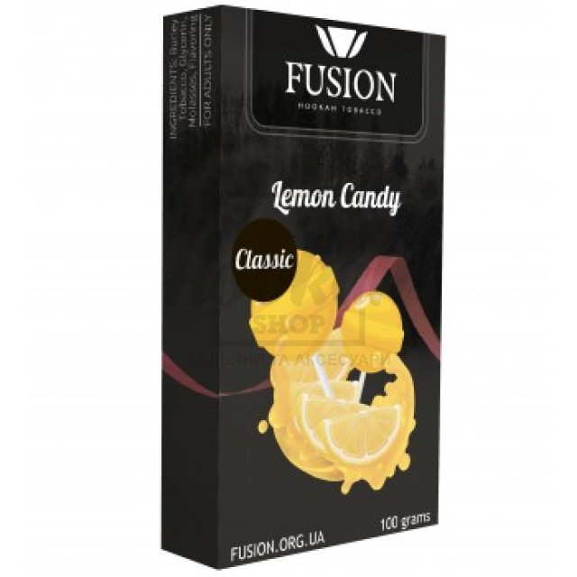 Тютюн Fusion Classic Lemon Candy (Лімонна Цукерка) 100 гр Тютюн Fusion Classic Lemon Candy (Лімонна Цукерка) 100 гр
