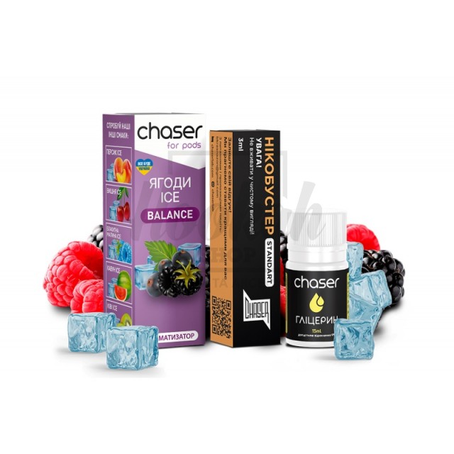 Набор Chaser For Pods Айс Ягоды (Ice Berry) 30ml/50mg Набор Chaser For Pods Айс Ягоды (Ice Berry) 30ml/50mg