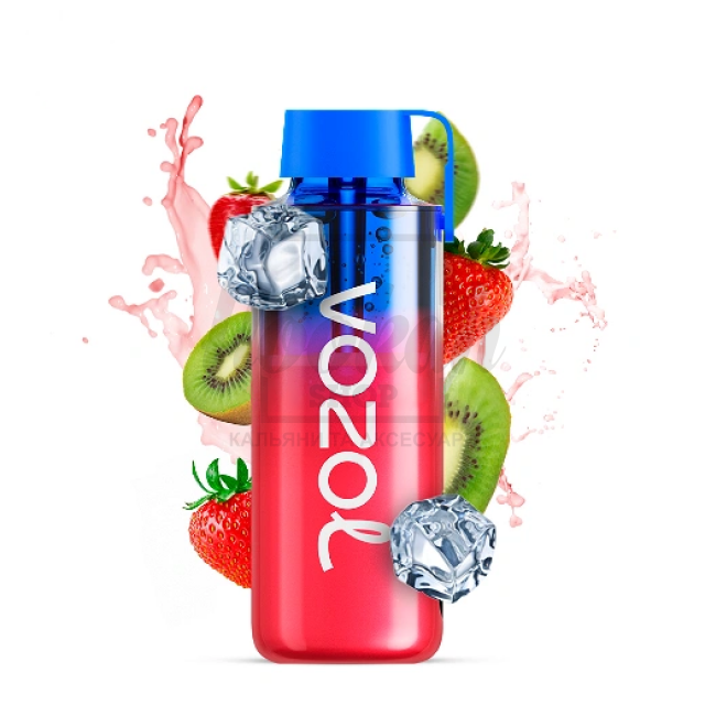 Електронна сигарета Vozol NEON 10000 Frozen Strawberry Kiwi (морозна полуниця ківі)