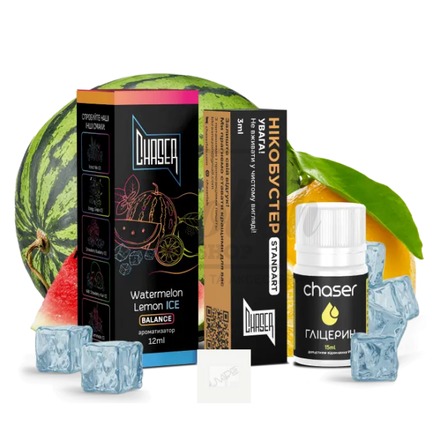 Рідина Набір Chaser Black Watermelon Lemon Ice (Кавун Лимон Лід) 30мл 5% Рідина Набір Chaser Black Watermelon Lemon Ice (Кавун Лимон Лід) 30мл 5%