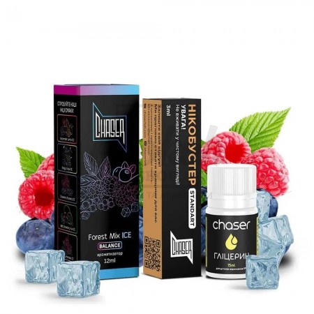 Рідина Набір Chaser Black Forest Mix Ice (Чорниця Малина Смородіна Лід) 30мл 5% Рідина Набір Chaser Black Forest Mix Ice (Чорниця Малина Смородіна Лід) 30мл 5%