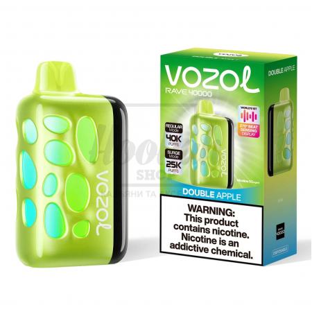 Електронна сигарета Vozol Rave 40000 Double Apple (Подвійне Яблуко) Електронна сигарета Vozol Rave 40000 Double Apple (Подвійне Яблуко)