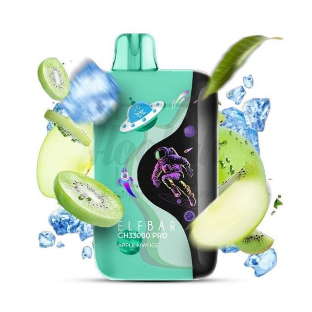 Електронна сигарета Elf Bar GH33000 PRO Apple Kiwi Ice (Яблуко Ківі)