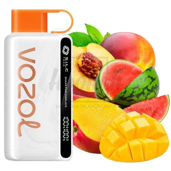 Електронна сигарета Vozol 12000 Peach Mango Watermelon (Персик Манго Кавун)