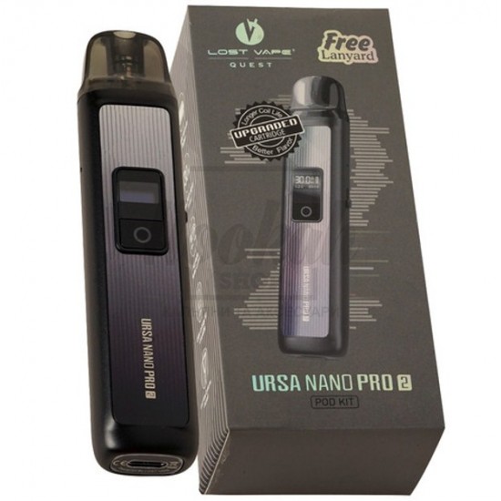 Багаторазова Pod-система Lost Vape Ursa Nano Pro 2 Storm Black Багаторазова Pod-система Lost Vape Ursa Nano Pro 2 Storm Black