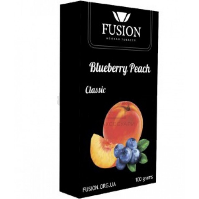 Тютюн Fusion Classic Blueberry Peach (Клубниця Персик) 100 гр Тютюн Fusion Classic Blueberry Peach (Клубниця Персик) 100 гр