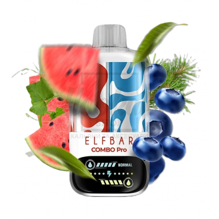 Електронна сигарета Elf Bar Combo Pro 30000 Watermelon Ice & Blueberry (Кавун Чорниця Лiд)