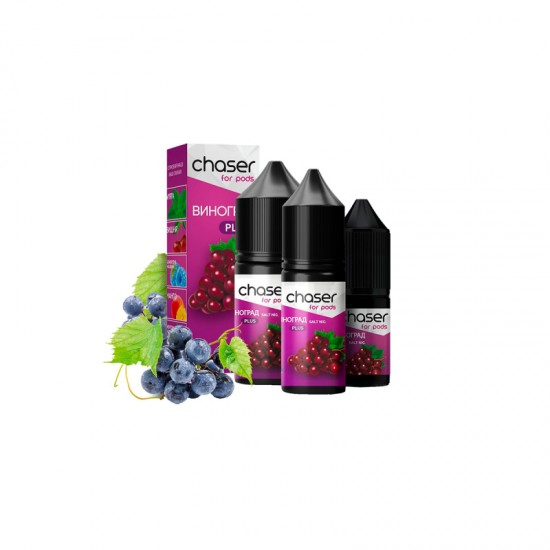 Рідина Chaser For Pods Plus Виноград (Grape) 10ml/50mg Salt Nic 