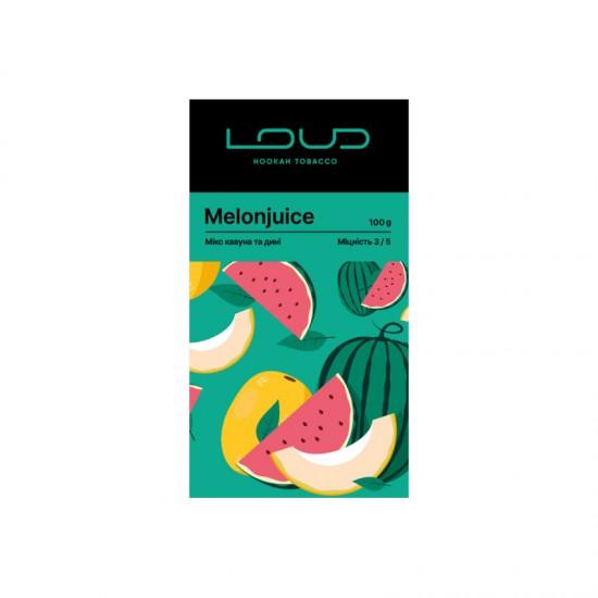 Заправка Loud Melonjuice (Мікс Кавуна та Дині) 100 g. 