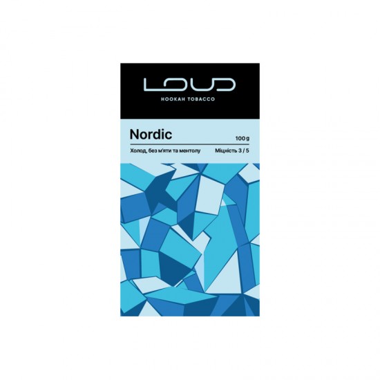  Заправка Loud Nordic (Холод, без Мяты и Ментола) 100 g.
