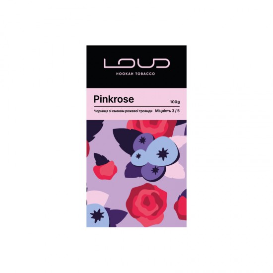 Заправка Loud Pinkrose (Чорниця зі Смаком Рожевої Троянди) 100 g. 