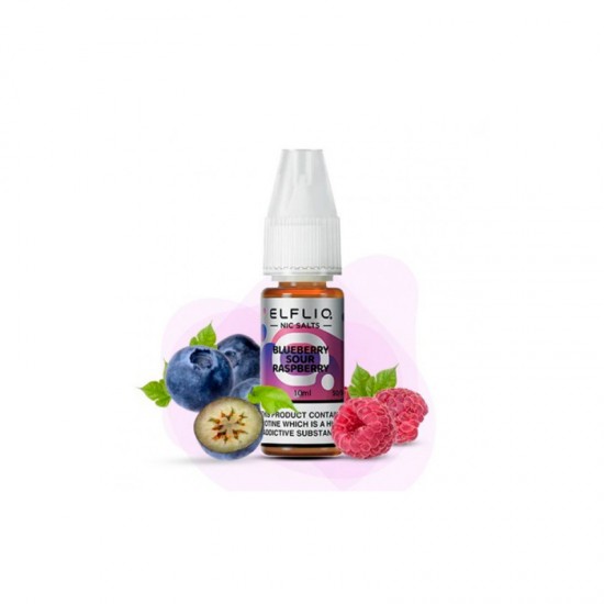  Жидкость Elf Liq Blueberry Sour Raspberry (Голубика, Кислая Малина) 10ml/50mg Salt Nic