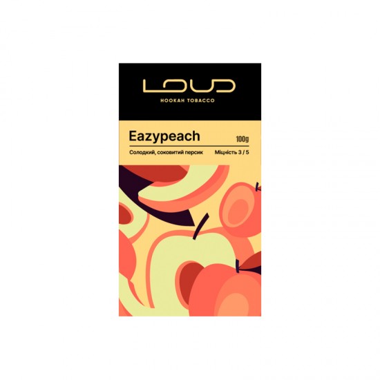  Заправка Loud Eazypeach (Сладкий, Сочный Персик) 100 g.